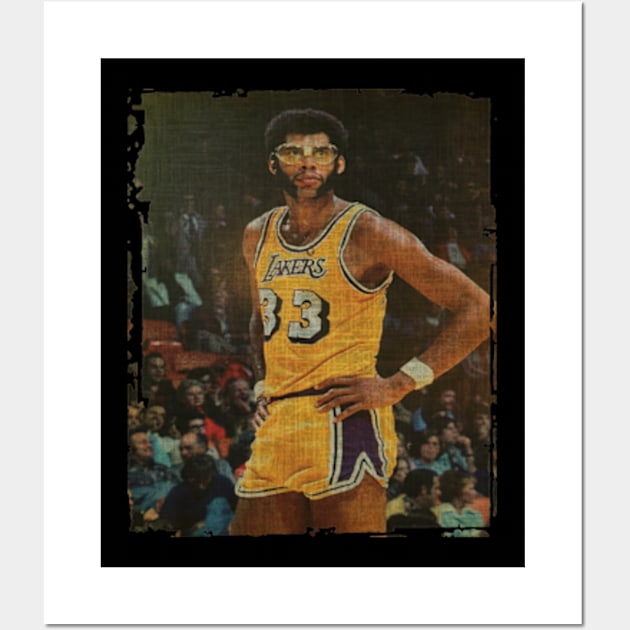 Kareem Abdul Jabbar Vintage Wall Art by CAH BLUSUKAN